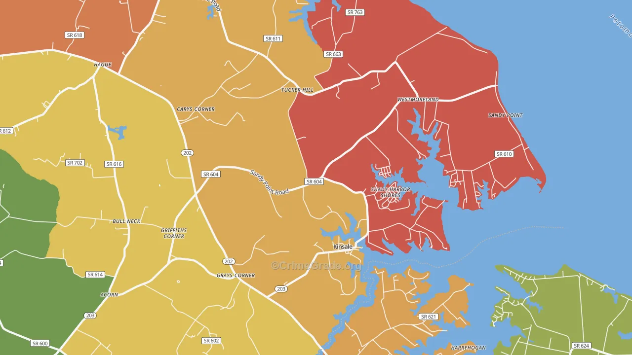 22488, VA Map of Theft Rates