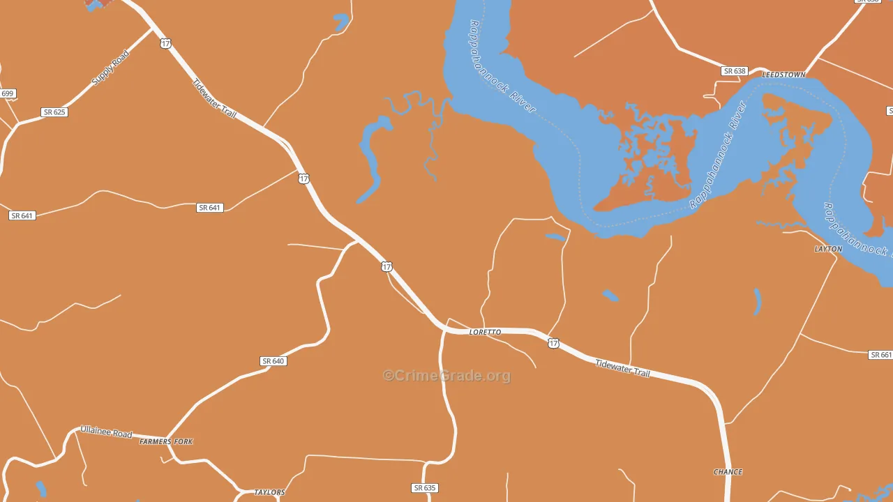 22509, VA Map of Theft Rates