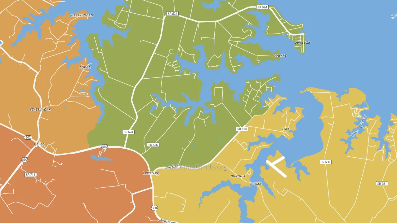 22511, VA Map of Theft Rates