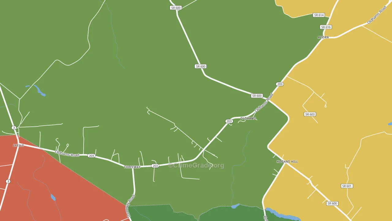 22529, VA Map of Theft Rates