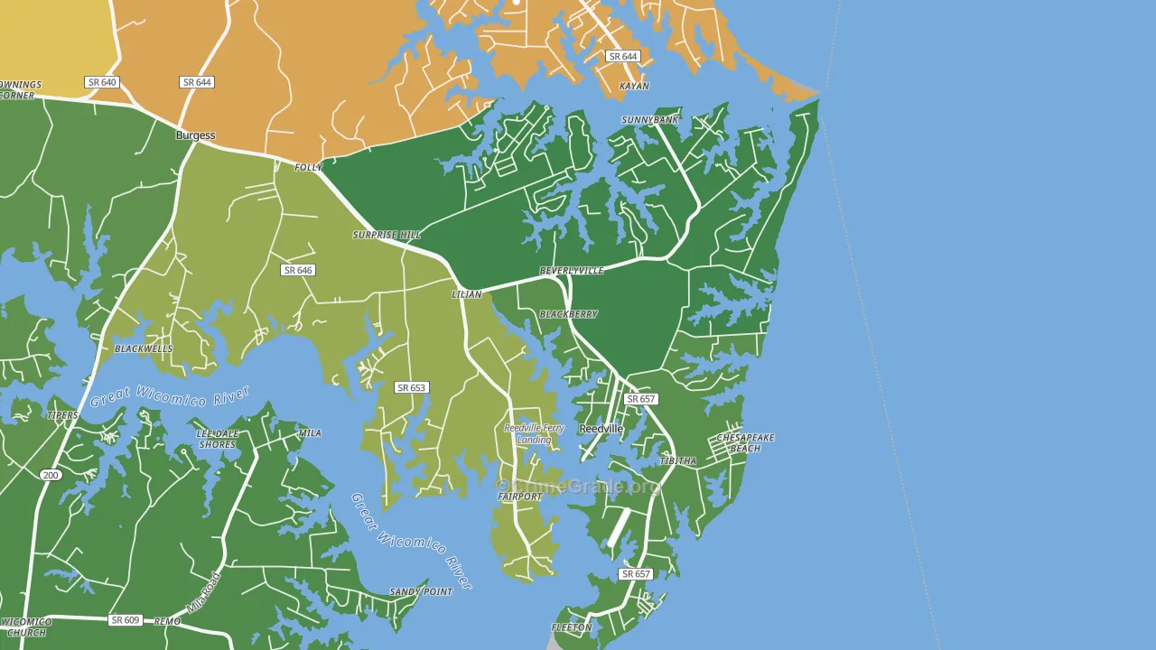 22539, VA Map of Theft Rates