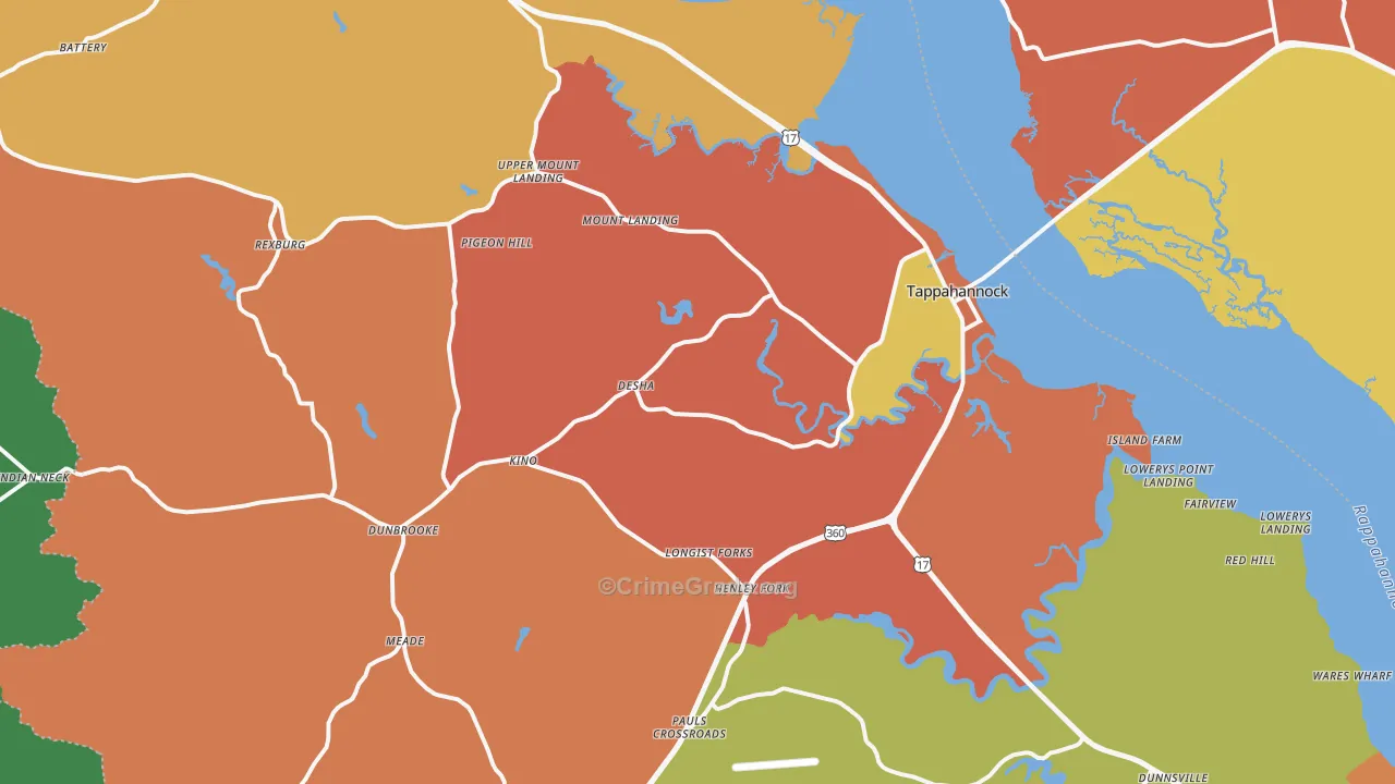 22560, VA Map of Theft Rates