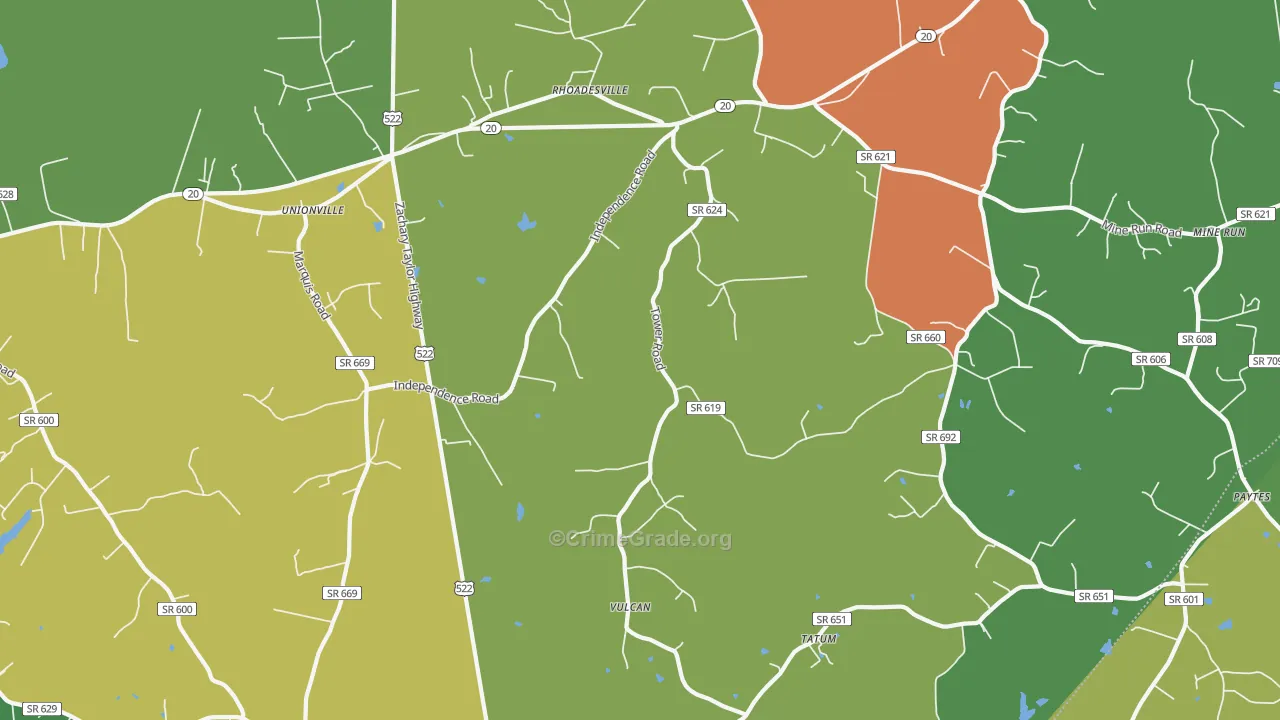 22567, VA Map of Theft Rates