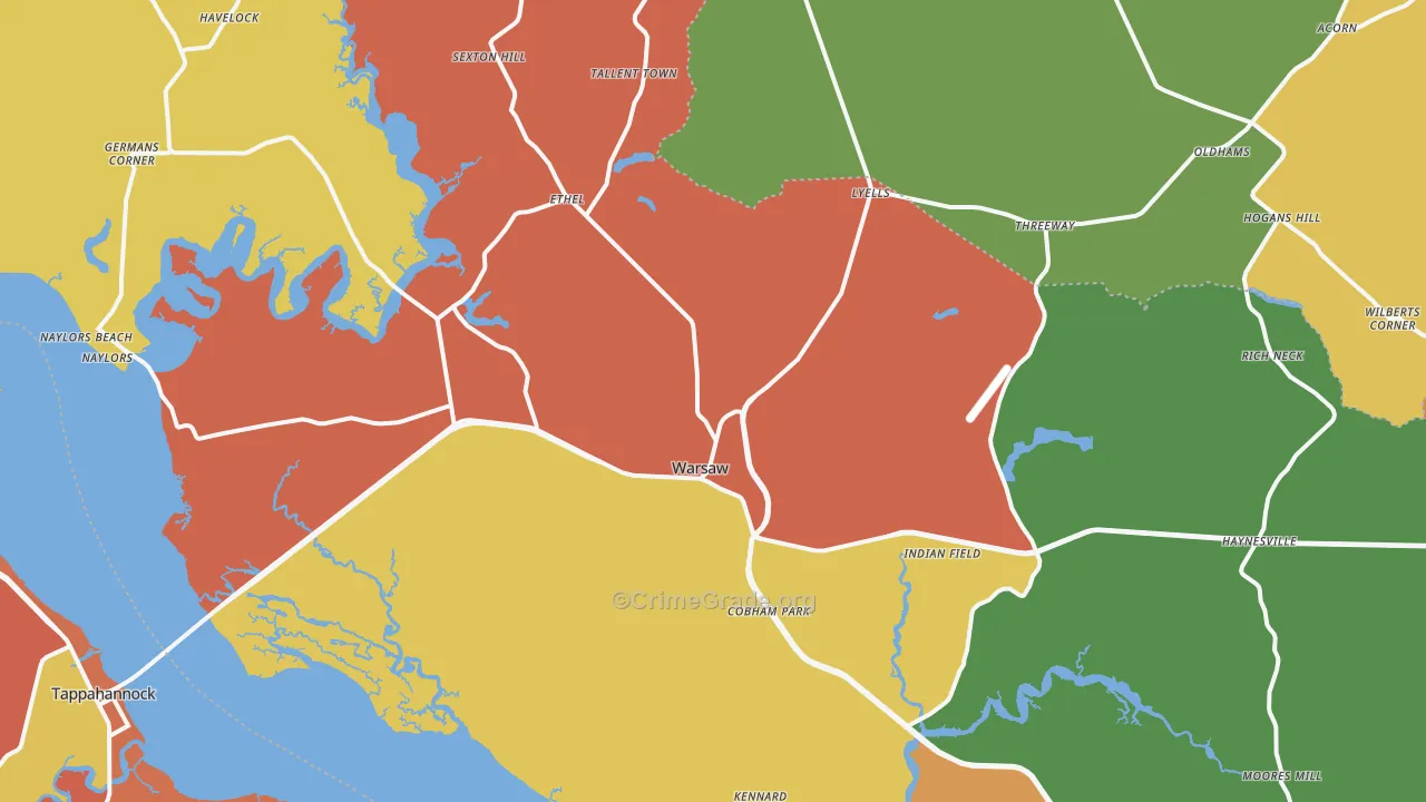 22572, VA Map of Theft Rates