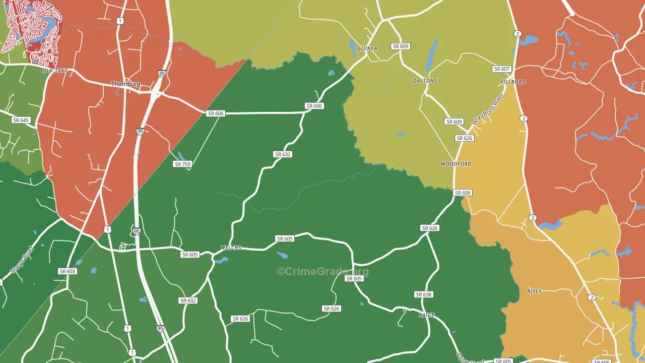 22580, VA Map of Theft Rates
