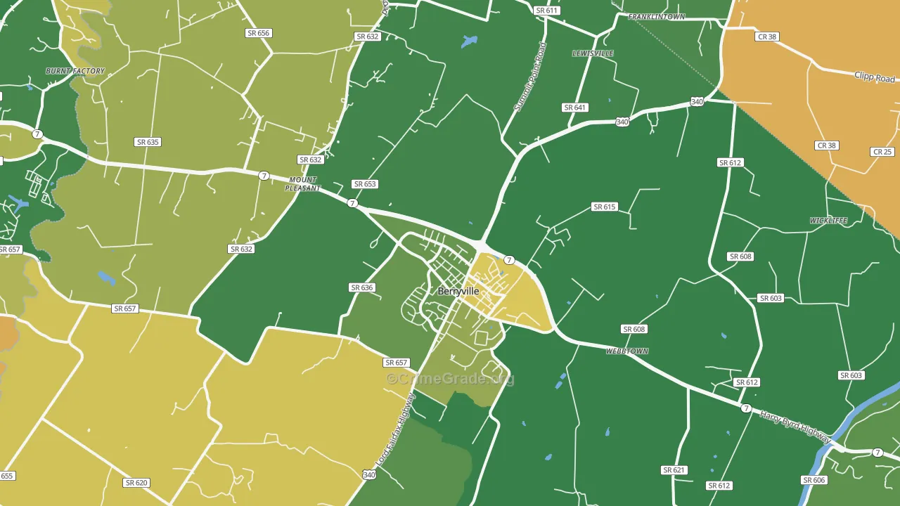 22611, VA Map of Theft Rates