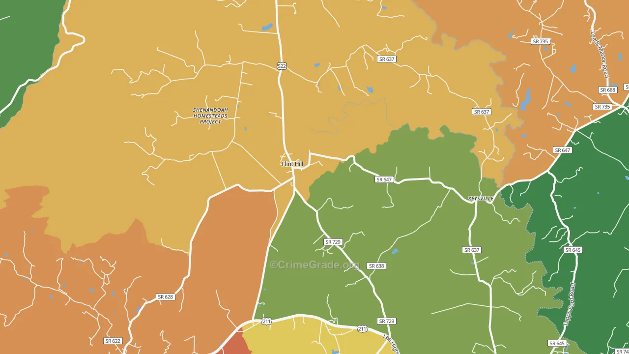 22627, VA Map of Theft Rates