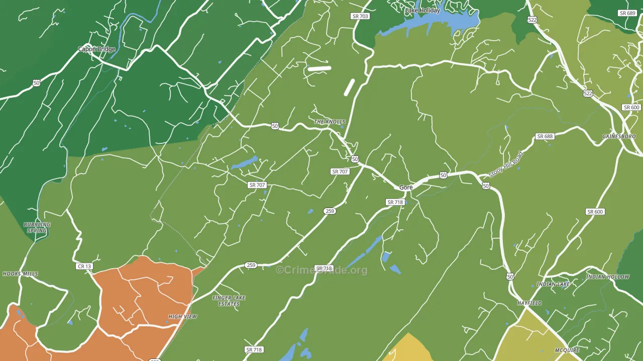 22637, VA Map of Theft Rates