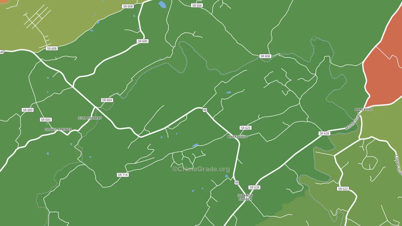 22641, VA Map of Theft Rates