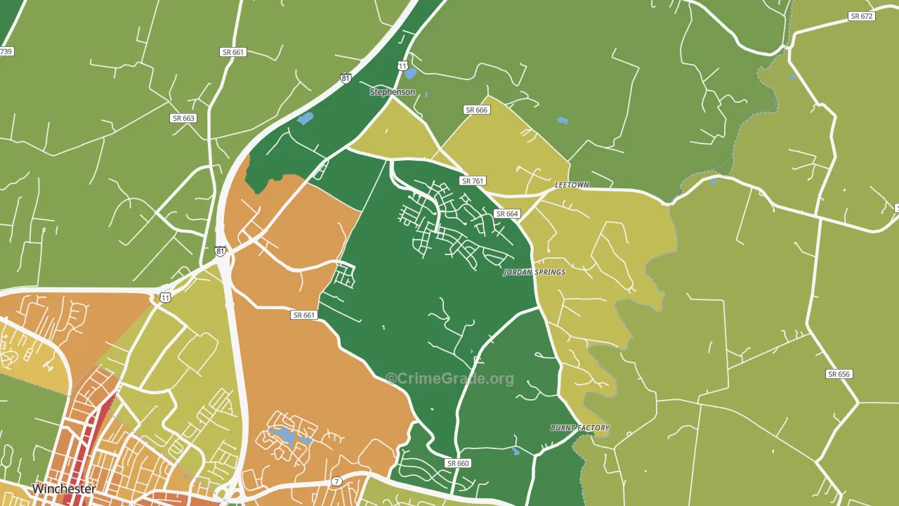 22656, VA Map of Theft Rates