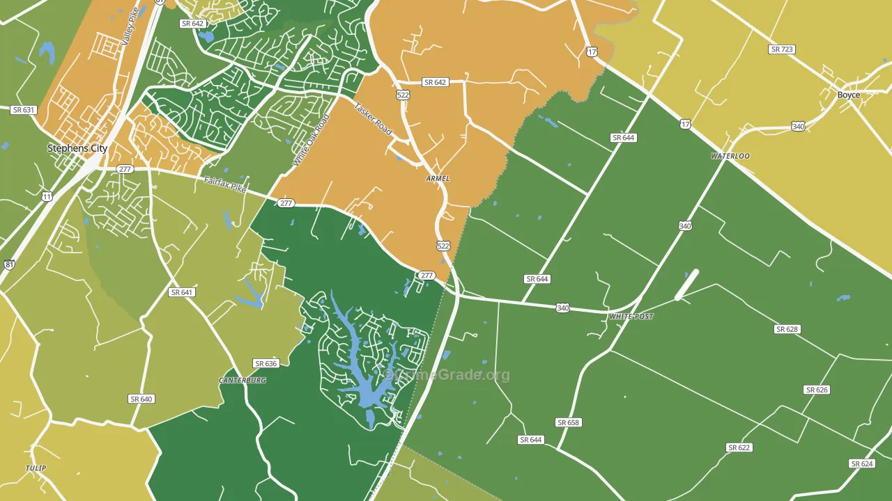 22663, VA Map of Theft Rates