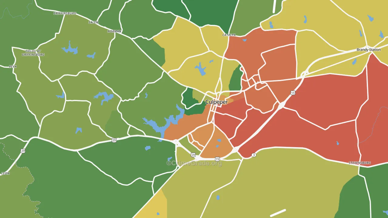 22701, VA Map of Theft Rates