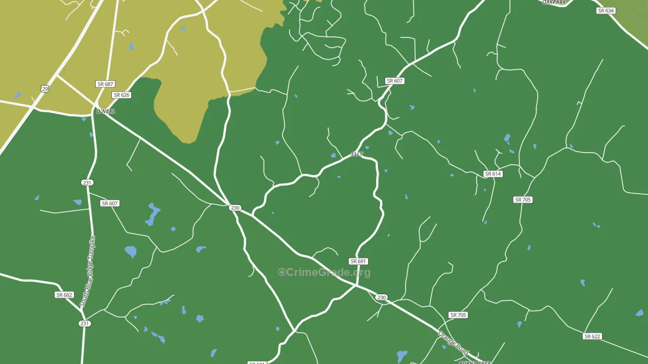 22709, VA Map of Theft Rates