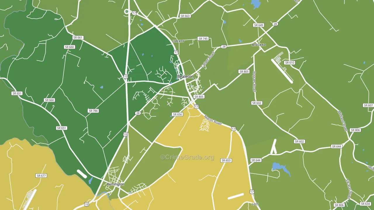 22712, VA Map of Theft Rates