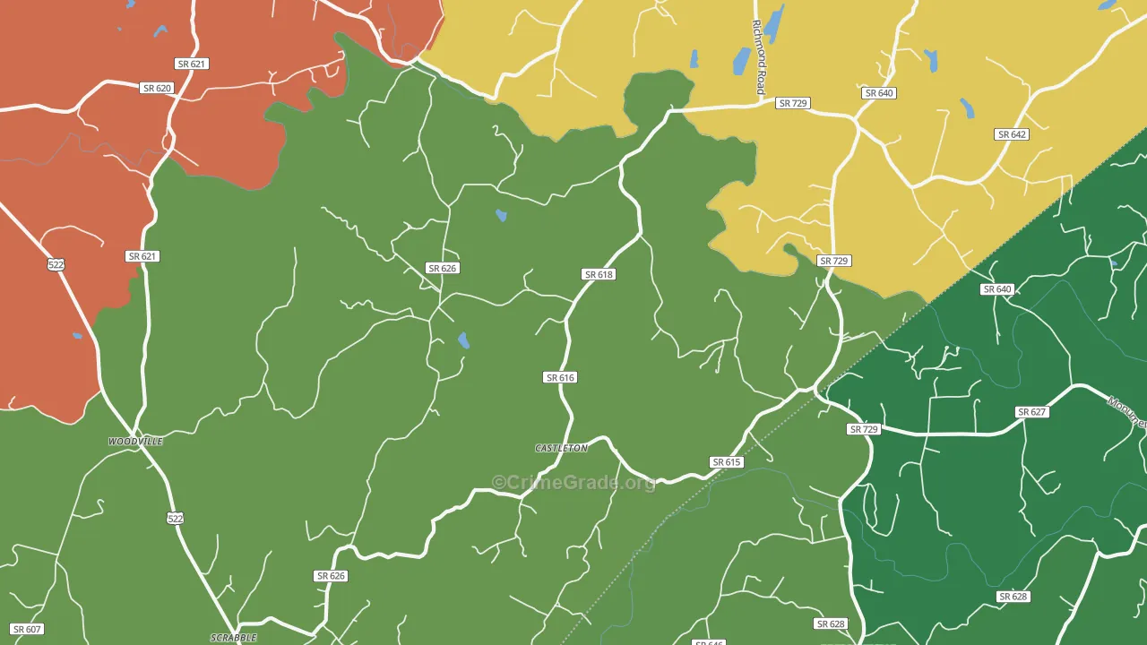 22716, VA Map of Theft Rates