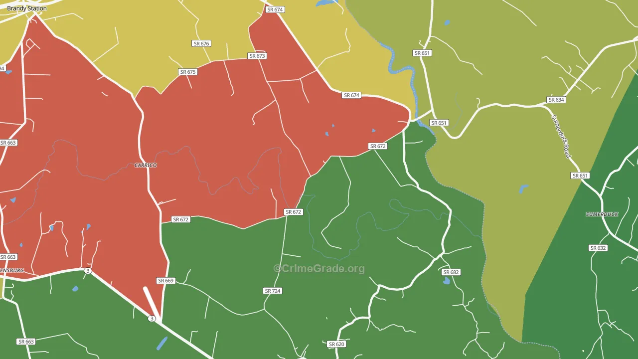 22718, VA Map of Theft Rates