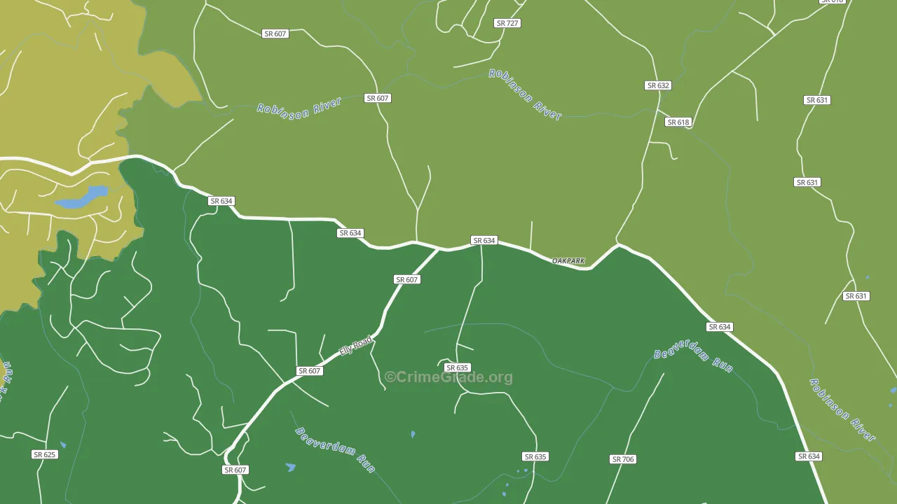 22730, VA Map of Theft Rates