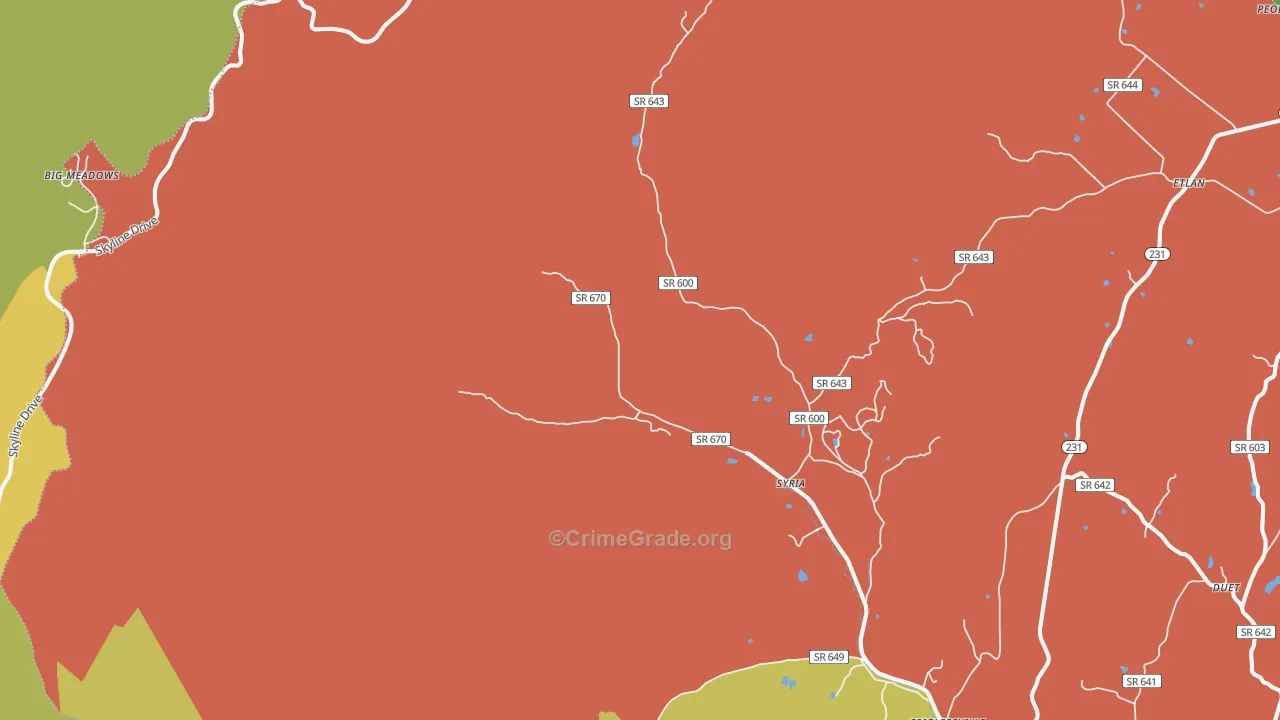 22743, VA Map of Theft Rates