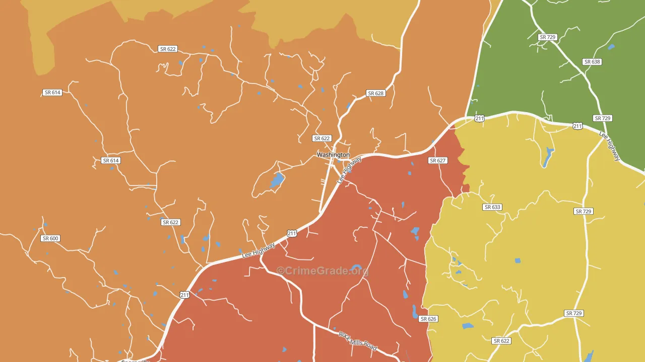 22747, VA Map of Theft Rates