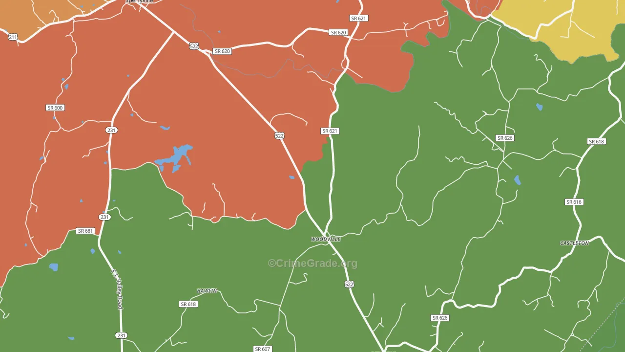 22749, VA Map of Theft Rates