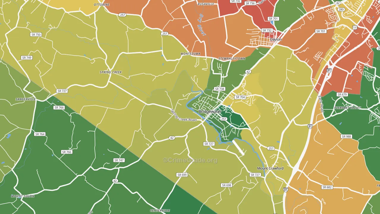 22812, VA Map of Theft Rates