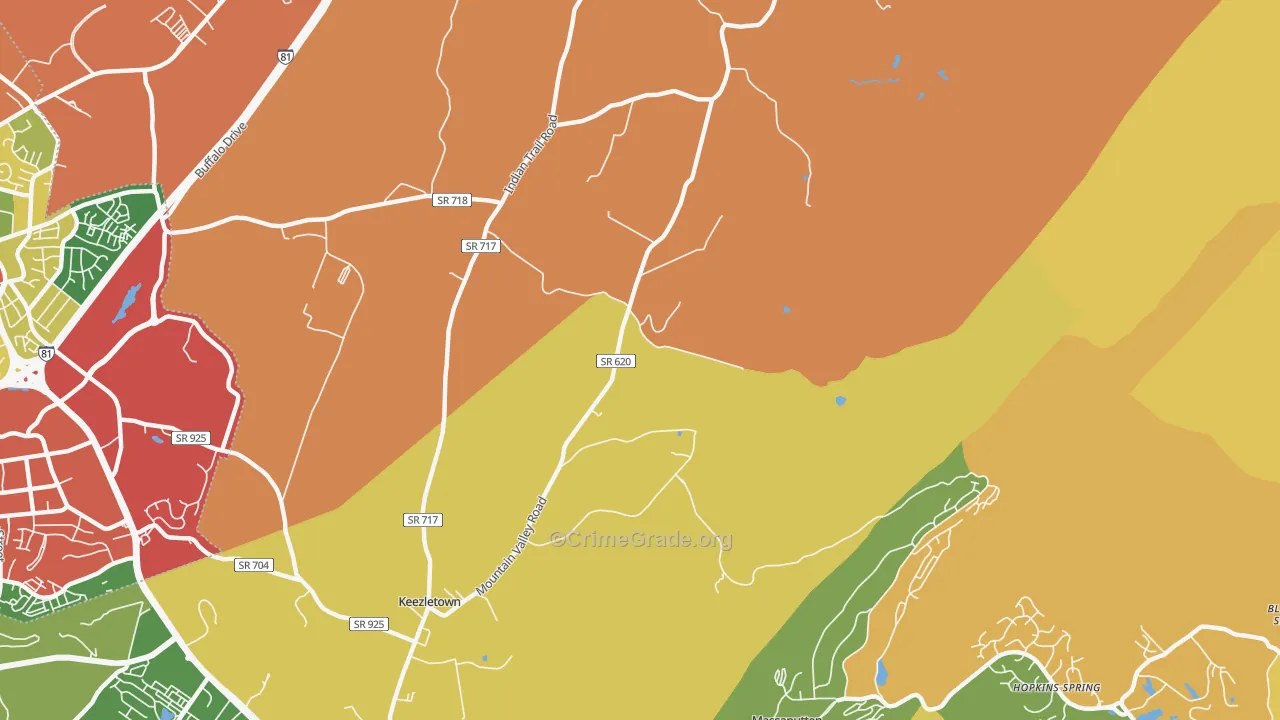 22832, VA Map of Theft Rates