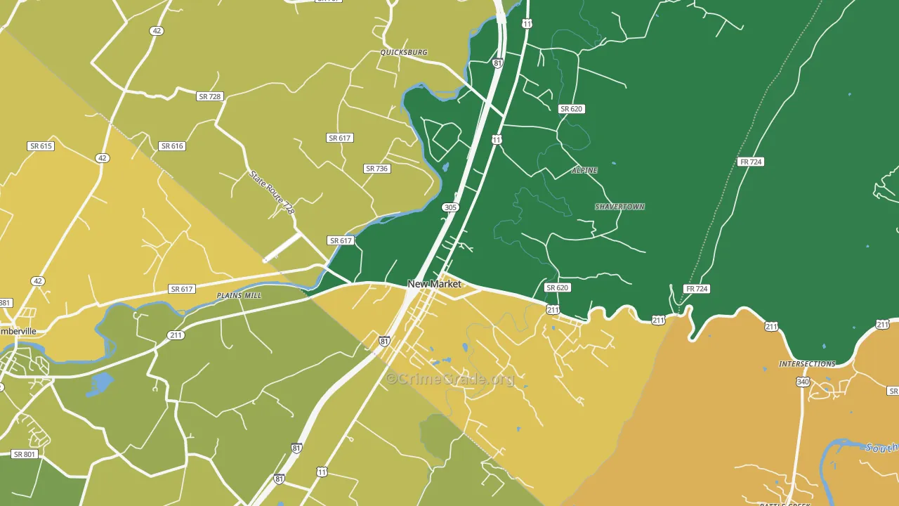 22844, VA Map of Theft Rates