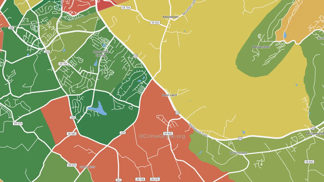 22846, VA Map of Theft Rates