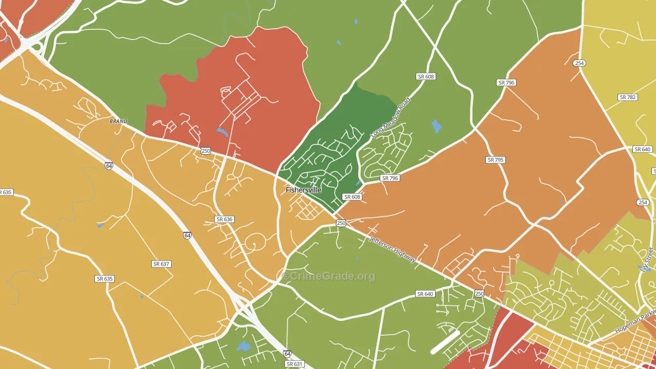 22939, VA Map of Theft Rates