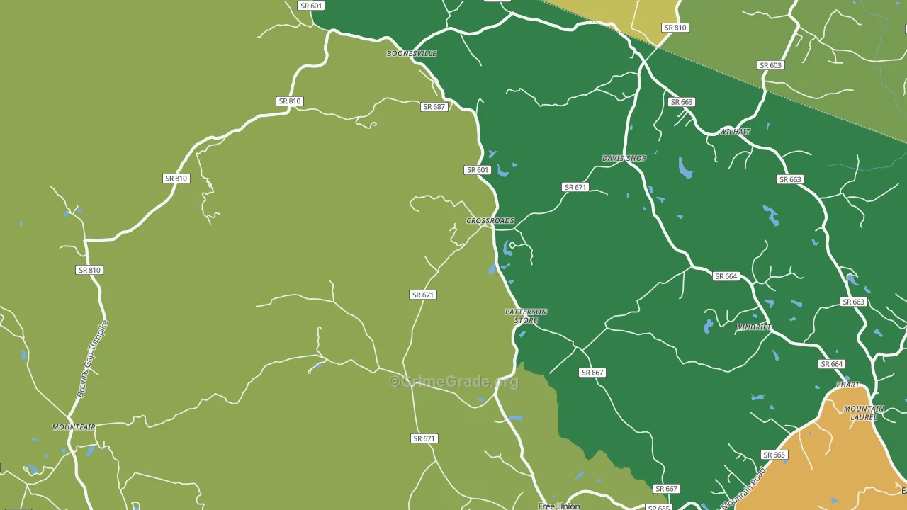 22940, VA Map of Theft Rates