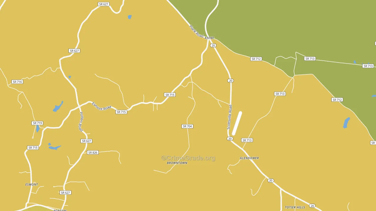 22946, VA Map of Theft Rates