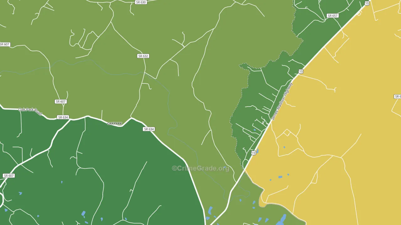 22948, VA Map of Theft Rates