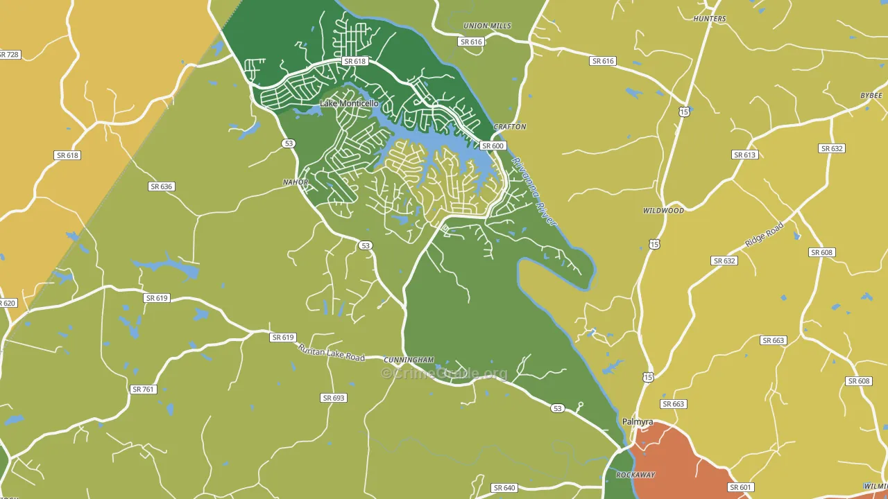 22963, VA Map of Theft Rates