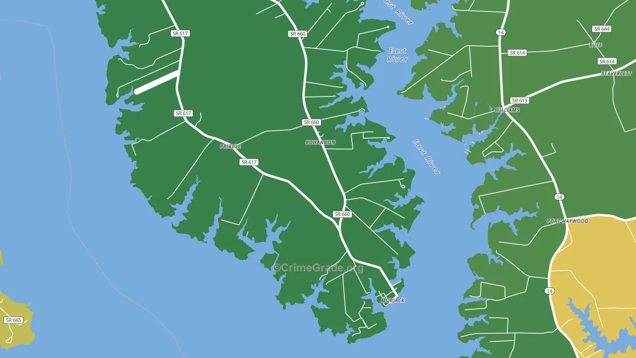 23021, VA Map of Theft Rates