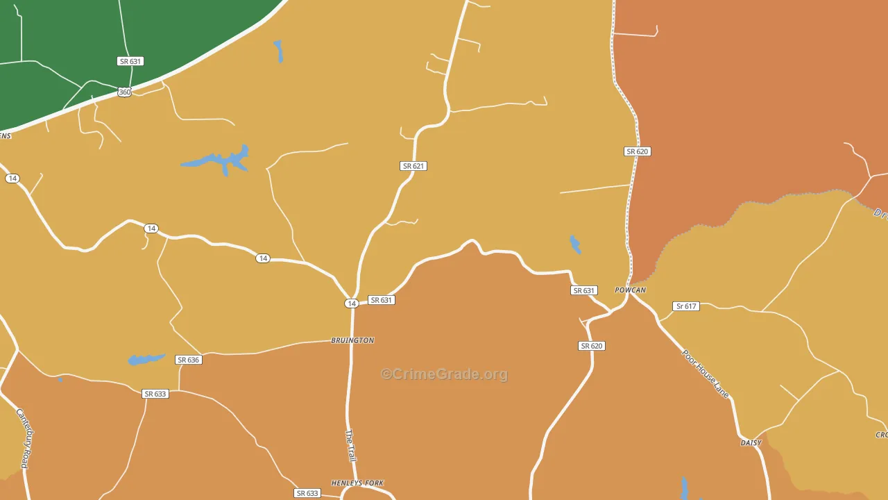 23023, VA Map of Theft Rates