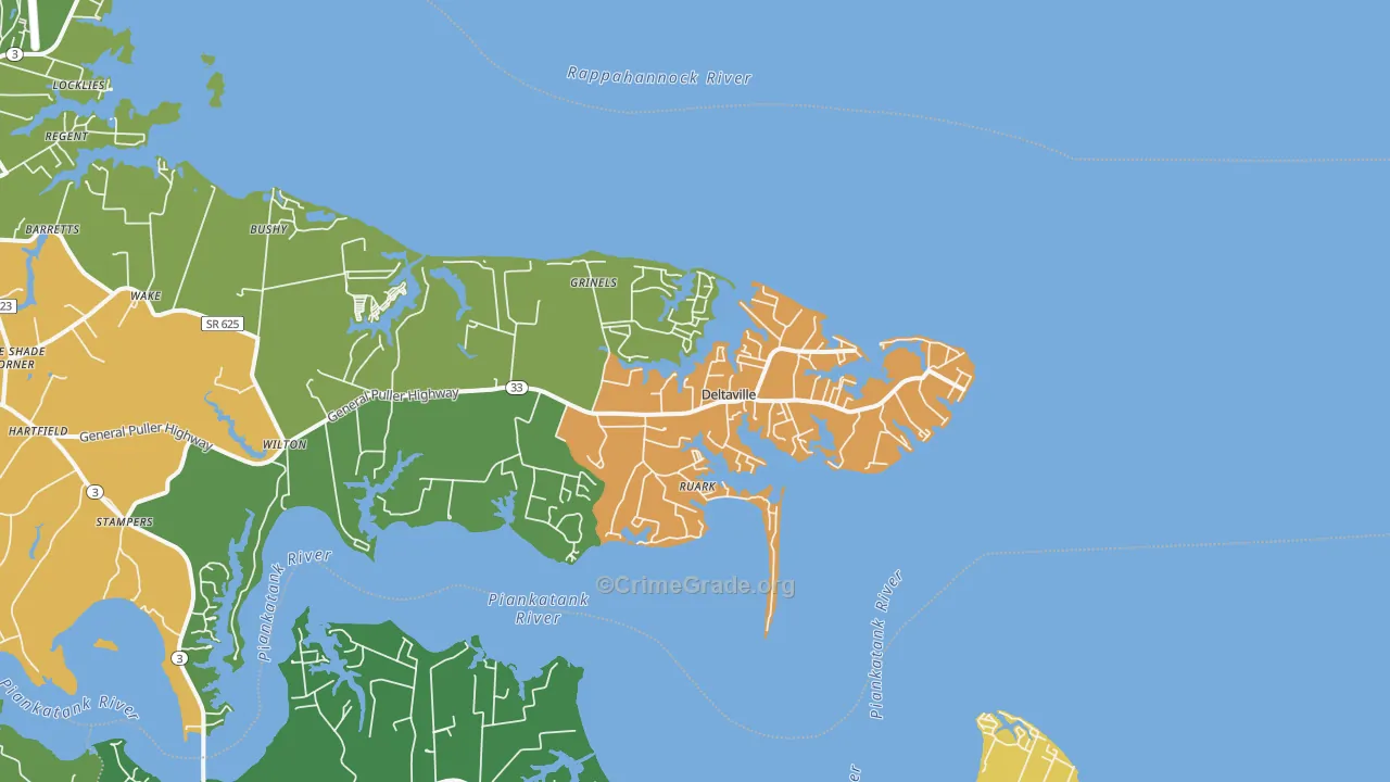 23043, VA Map of Theft Rates