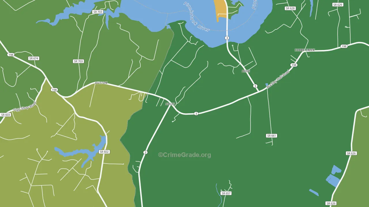 23050, VA Map of Theft Rates