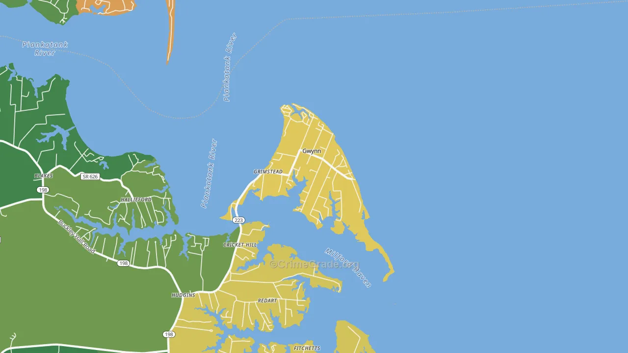 23066, VA Map of Theft Rates