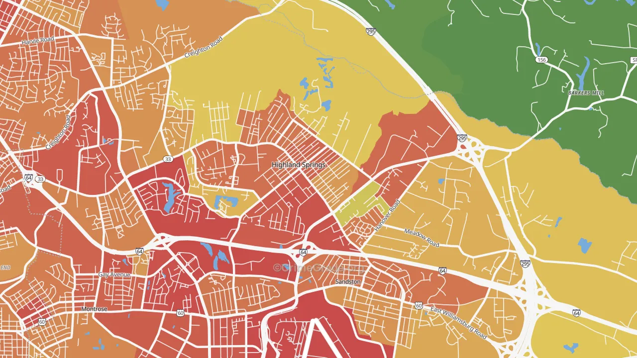 23075, VA Map of Theft Rates