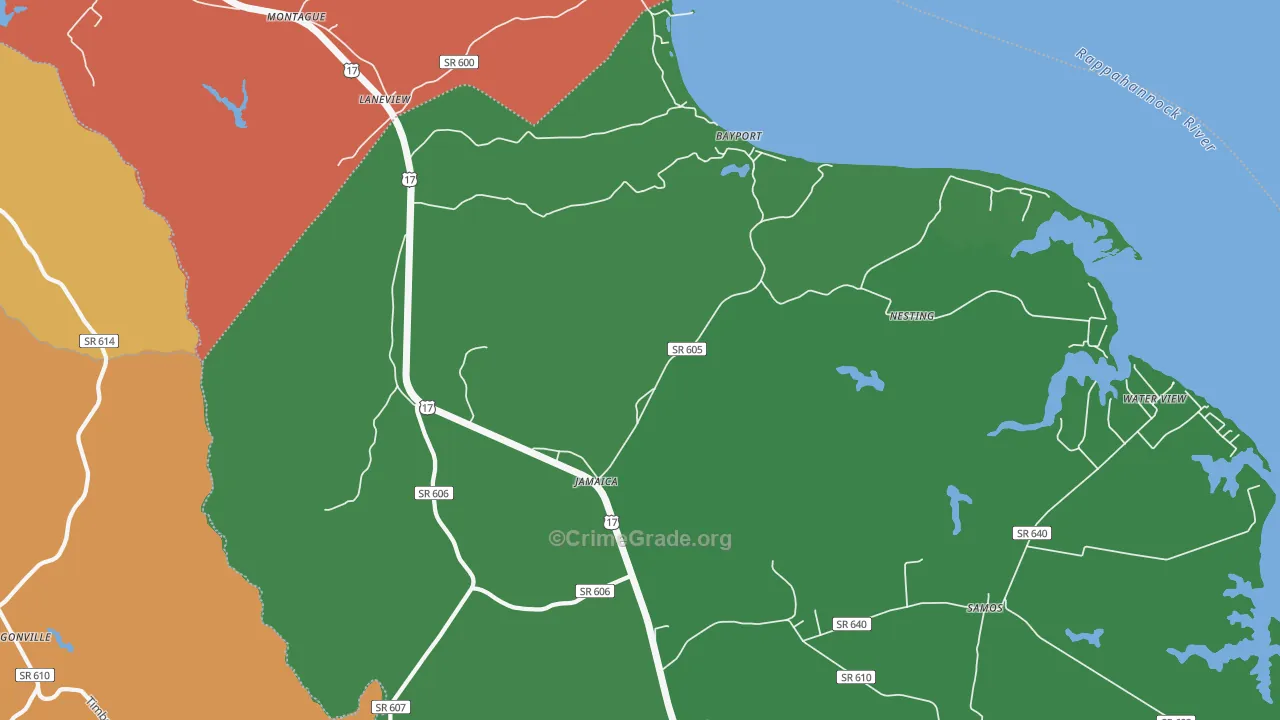 23079, VA Map of Theft Rates