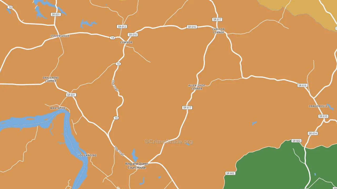 23085, VA Map of Theft Rates