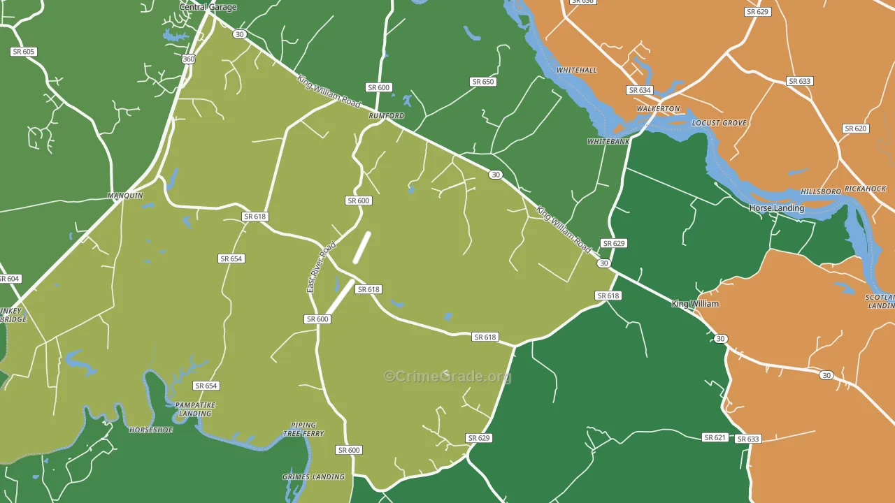 23086, VA Map of Theft Rates
