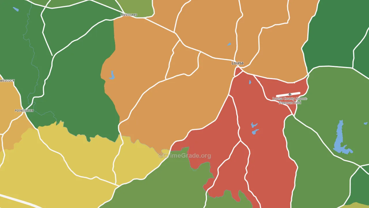 23093, VA Map of Theft Rates