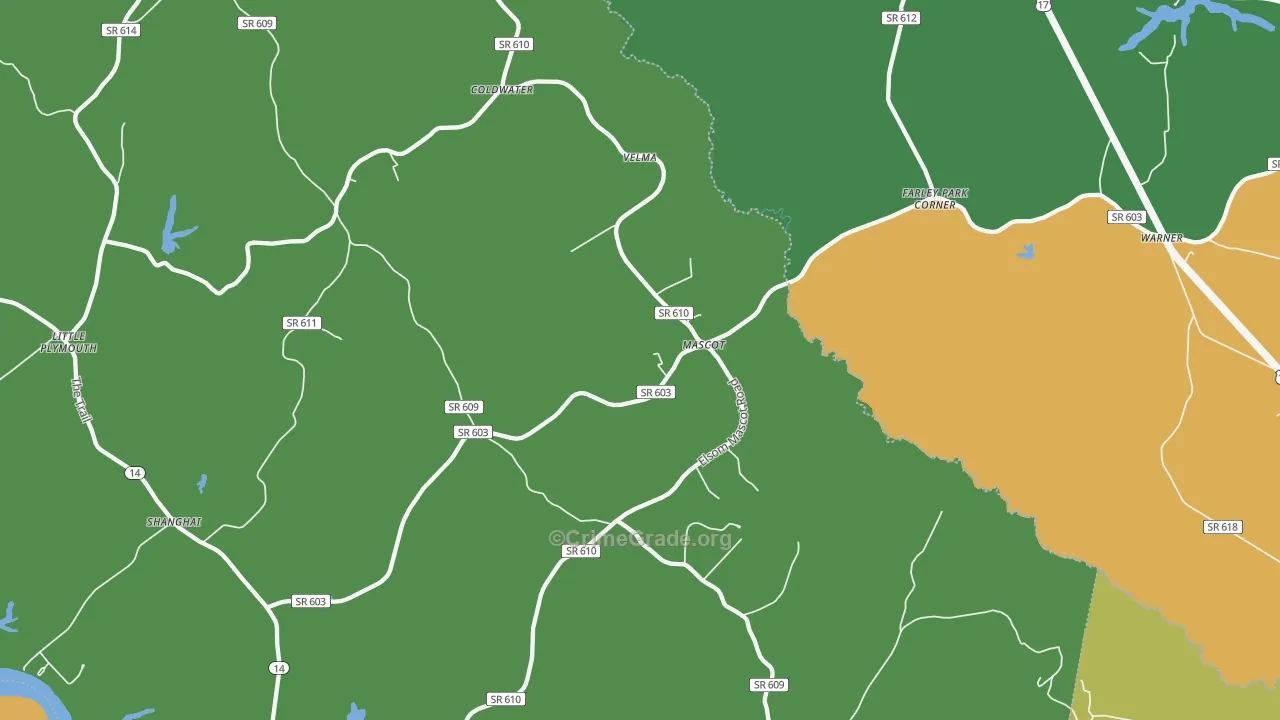 23108, VA Map of Theft Rates