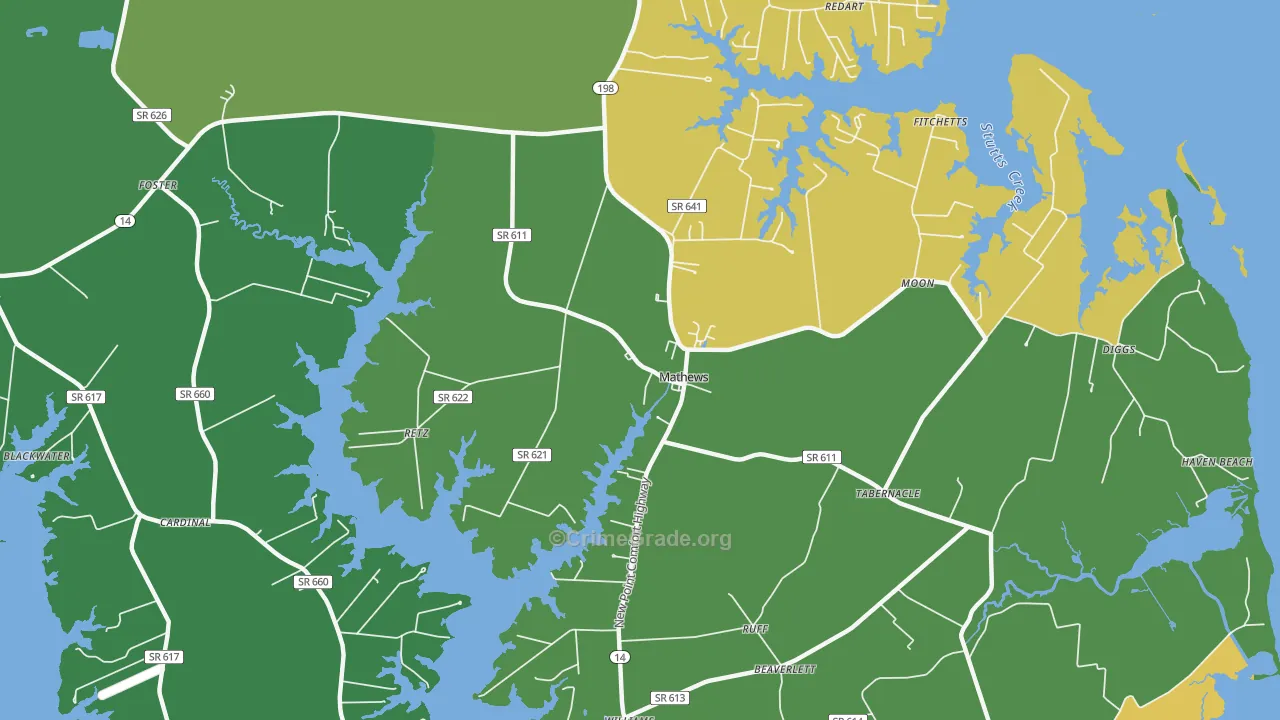 23109, VA Map of Theft Rates