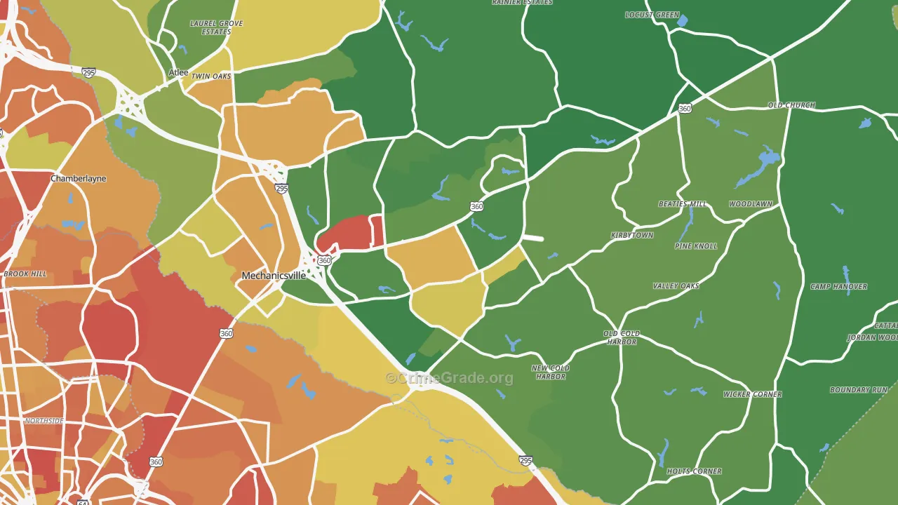 23111, VA Map of Theft Rates