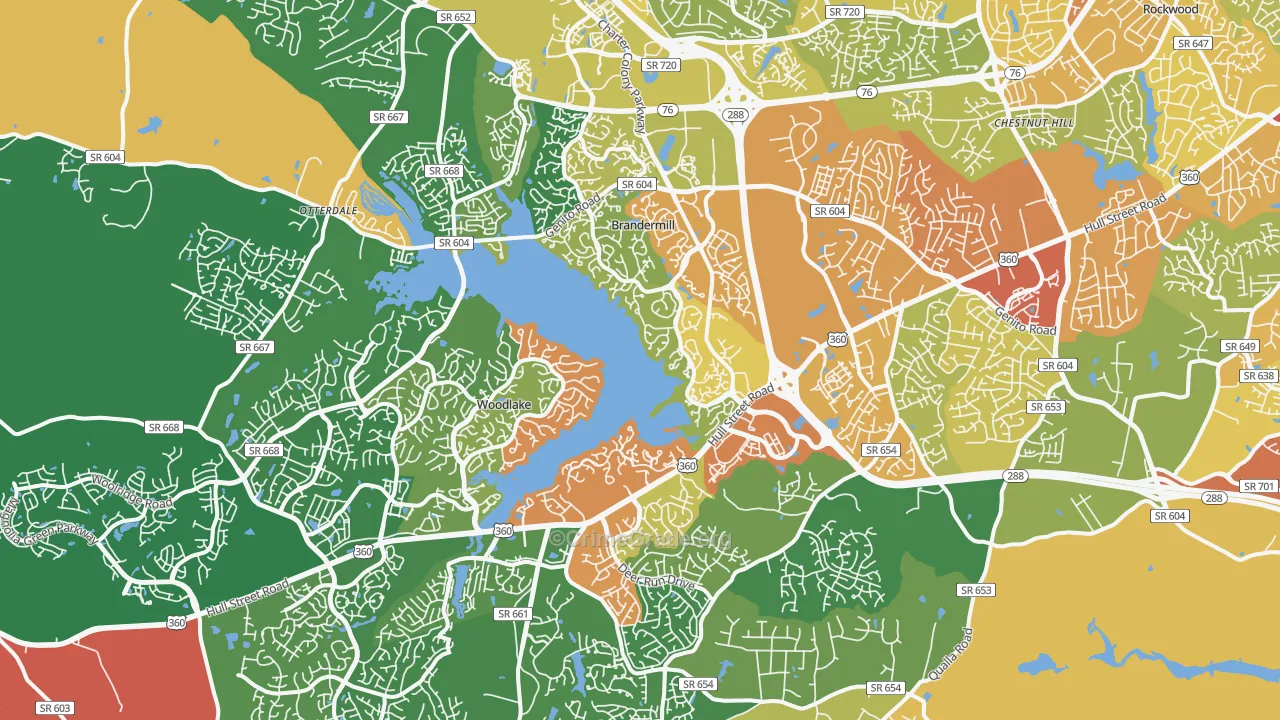 23112, VA Map of Theft Rates