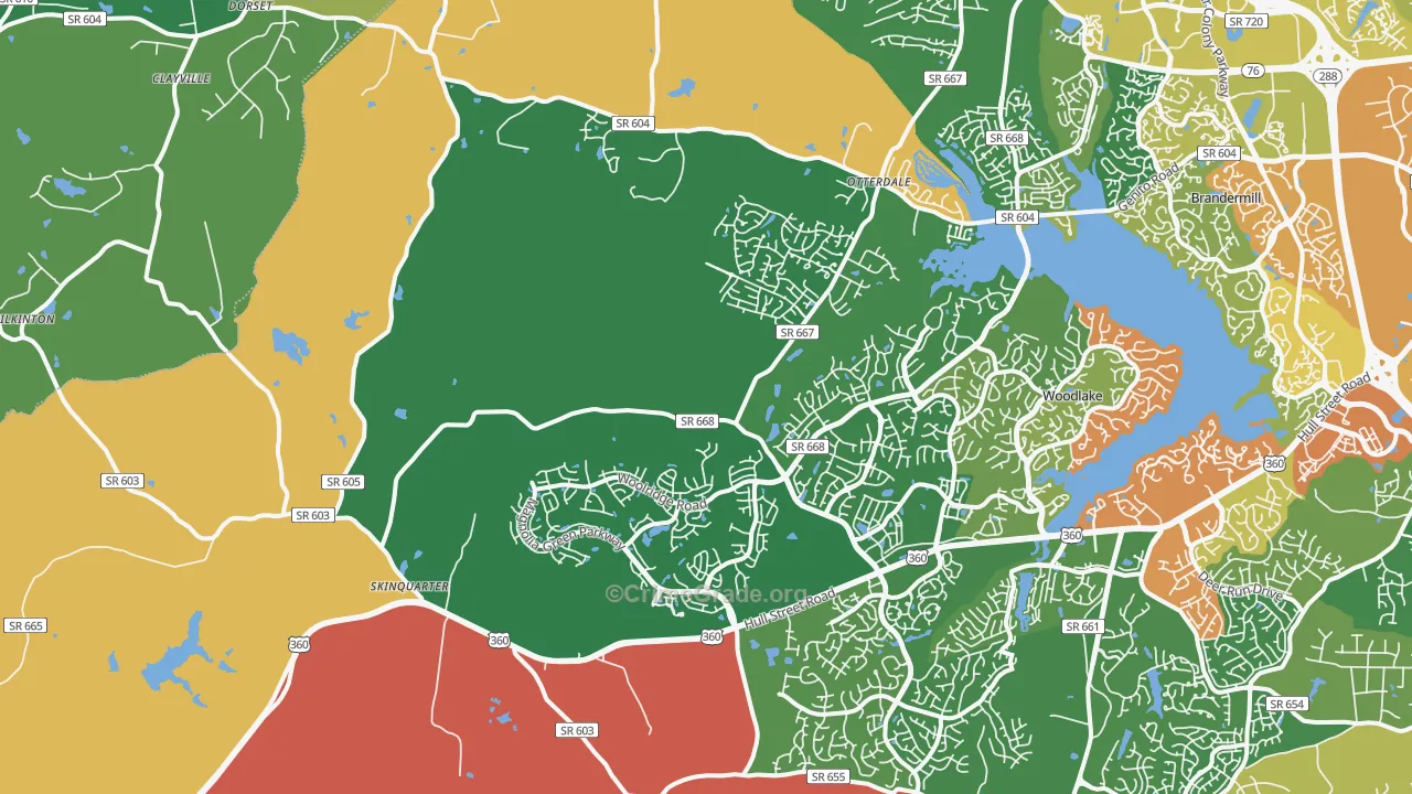 23120, VA Map of Theft Rates