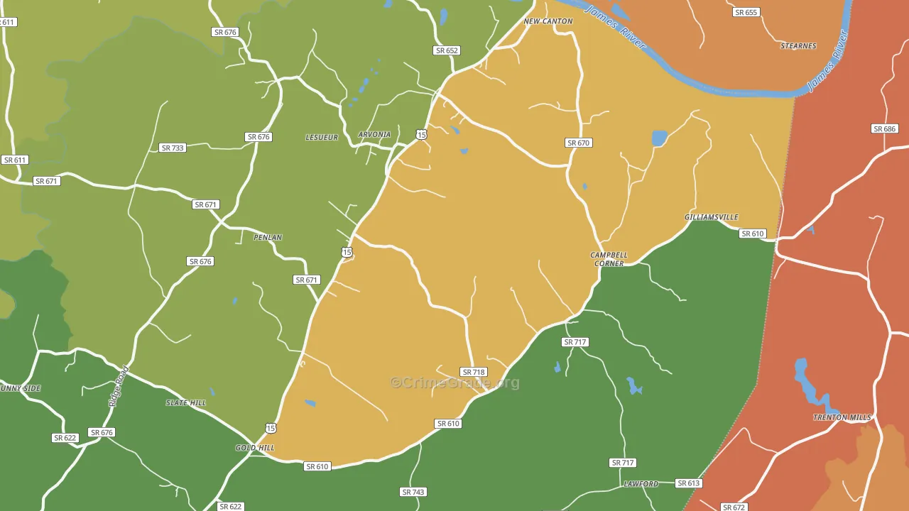 23123, VA Map of Theft Rates