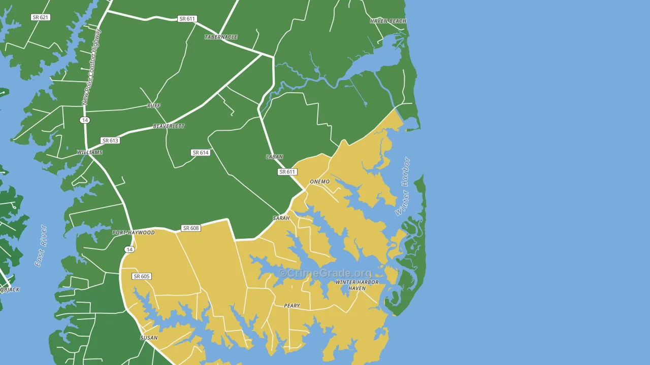 23130, VA Map of Theft Rates